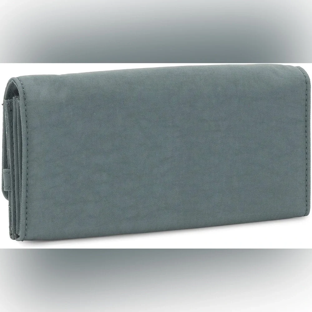 KIPLING Teddi Snap Wallet Sage Green New Without Tags